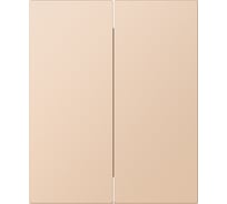 Выключатель 2-клавишный модульный Smartbuy 10А шампань акрил Альтаир SBE-m11ia-10-SW2-0
