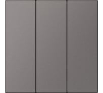 Выключатель 3-клавишный SMARTBUY независимый 10А графит Альтаир SBE-i11g-10-SW3-0