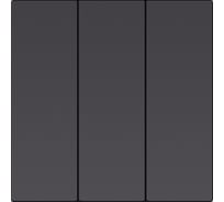 Выключатель 3-клавишный SMARTBUY независимый 10А черный Альтаир SBE-i11b-10-SW3-0