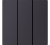 Выключатель 3-клавишный SMARTBUY независимый 10А черный акрил Альтаир SBE-i11ba-10-SW3-0