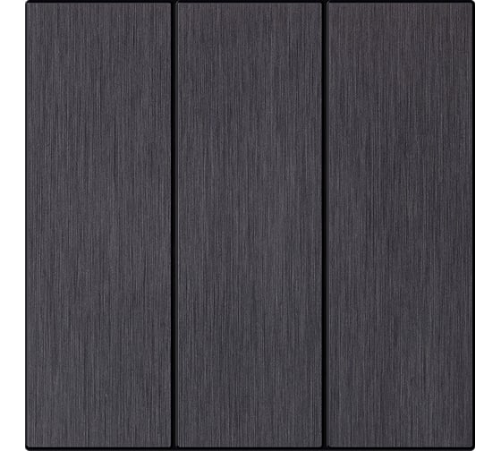 Выключатель 3-клавишный SMARTBUY независимый 10А алюминий черный Альтаир SBE-i11alb-10-SW3-0 1