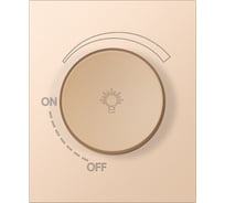 Светорегулятор (диммер) SMARTBUY 1200Вт модульный 10А шампань акрил Альтаир SBE-m11ia-D-0