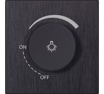 Светорегулятор (диммер) SMARTBUY 1200Вт независимый 10А алюминий черный Альтаир SBE-i11alb-D-0