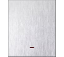 Выключатель 1-клавишный SMARTBUY с индикатором модульный 10А алюминий серебро Альтаир SBE-m11al-10-SW1-1