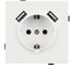 Механизм розетки с USB зарядкой Arlight SCT-TENDO-MUAA-SFPL-WH 1шт 054606 1