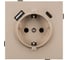 Механизм розетки с USB зарядкой Arlight SCT-TENDO-MUAC-PL-GD 1шт 054089 1