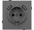 Механизм розетки с USB зарядкой Arlight SCT-TENDO-MUAA-SFPL-GR 1шт 054605 1