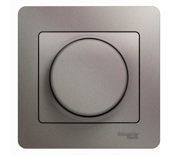 Светорегулятор-диммер в сборе Systeme Electric Glossa Платина LED, RC, 630Вт/ВА SE GSL001237