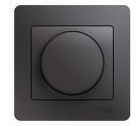 Светорегулятор-диммер в сборе Systeme Electric Glossa LED, RC, 630Вт/ВА графит GSL001337