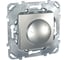 Поворотный светорегулятор-диммер Systeme Electric Unica Top Алюминий 40-400Вт SE MGU5.511.30ZD 1