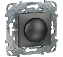 Поворотный светорегулятор-диммер Systeme Electric Unica Top Графит 230V, 400Вт SE MGU5.511.12ZD