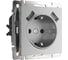 Розетка с заземлением, шторками и USBх2 Werkel W1171506 серебряный a050886 1
