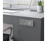 Выключатель двухклавишный Werkel W1120009 cеребряный рифленый a050901 5