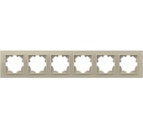 Рамка 6-я ELBI Zena кремовый 500-010300-252