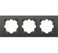 Рамка 3-я ELBI Zena дымчатый 500-011100-227