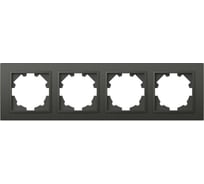 Рамка 4-я ELBI Zena дымчатый 500-011100-228