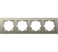 Рамка 4-я ELBI Zena титан 500-011400-228