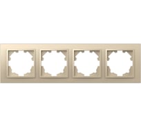 Рамка 4-я ELBI Zena слоновая кость 500-012500-228
