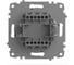 Выключатель двухклавишный ELBI Zena Vega дымчатый M+K 609-011100-202 4