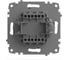 Переключатель двухклавишный ELBI Zena Vega дымчатый M+K 609-011100-211 4