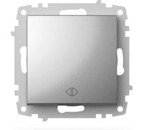 Выключатель перекресный ELBI Zena Vega серый металлик M+K 609-011000-214