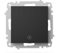 Переключатель промежуточный ELBI Zena Vega черный матовый M+K 609-014800-214