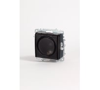 Розетка IP 44 с заземлением и откидной крышкой M+K Zena Vega Черный Матовый ELBI 609-084800-218