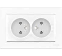 Розетка ELBI Moda Vox белый 2-я б/з (комплект) 611-050232-908