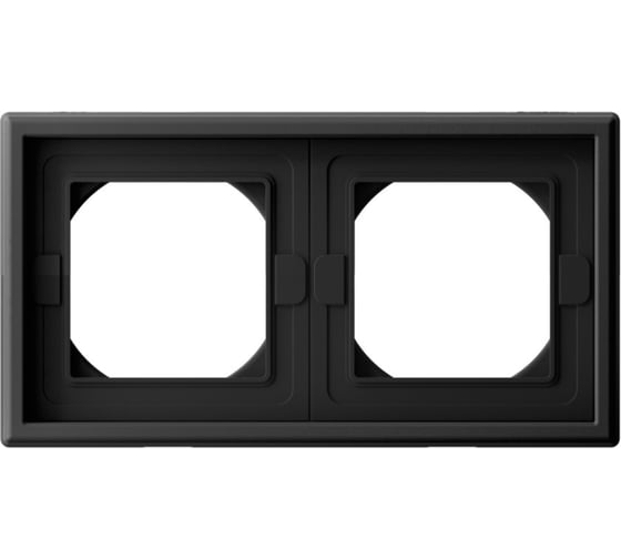 2-постовая рамка Systeme Electric ARTGALLERY IP44, черный шелк GAL441702