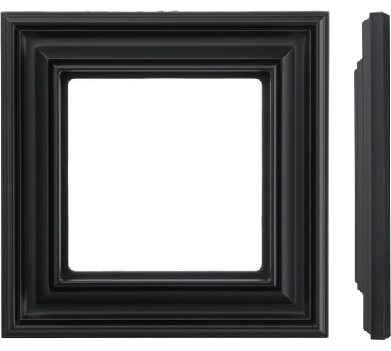 Рамка LIREGUS 1 постовая черный матовый RETRO 29-243 1