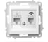 Розетка компьютерная + TF ELBI Zena Vega белоснежный, Cat 6 M+K 609-015600-249 1