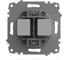 Розетка компьютерная + TF ELBI Zena Vega белоснежный, Cat 6 M+K 609-015600-249 4