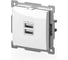 Розетка USB двойная ELBI Zena Vega белоснежный, 5V, 2.1A M+K 609-015600-143 2