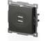 Розетка USB двойная ELBI Zena Vega дымчатый, 5V, 2.1A M+K 609-011100-143 2