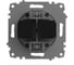 Розетка двойная компьютерная ELBI Zena Vega титан, Cat 6 M+K 609-011400-248 4