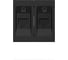Розетка 2-я компьютерная (CAT 6) ELBI Moda Vox Vantablack M+K 611-044832-248 2