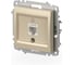 Розетка компьютерная ELBI Zena Vega слоновая кость, Cat 6 M+K 609-012500-247 2