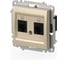 Розетка двойная компьютерная ELBI Zena Vega слоновая кость, Cat 6 M+K 609-012500-248 2