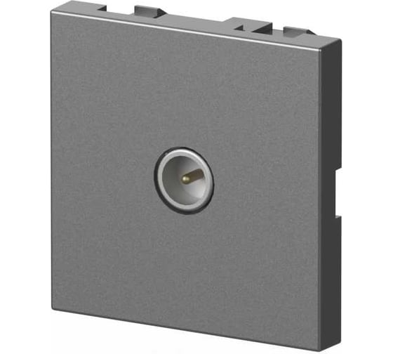 Розетка ТВ ELBI Moda Vox серый металик, оконечная M+C 611-041032-273 1