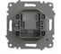 Розетка для TV ELBI Zena Vega слоновая кость, с экраном, кoнцевая M+K 609-012500-273 4