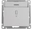 Выключатель карточный Systeme Electric (Schneider Electric) AtlasDesign, с подсветкой, 10 А, без задержки отключения, механизм, алюминий, ATN000314 3