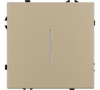 Механизм выключателя одноклавишный проходной Arlight LED SWT-NOBE-MKP1-SFPL-L-GD, 1шт 054262