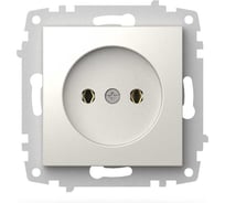 Розетка без заземления ELBI Zena Vega Слоновая Кость M+K 12 шт 609-012500-215