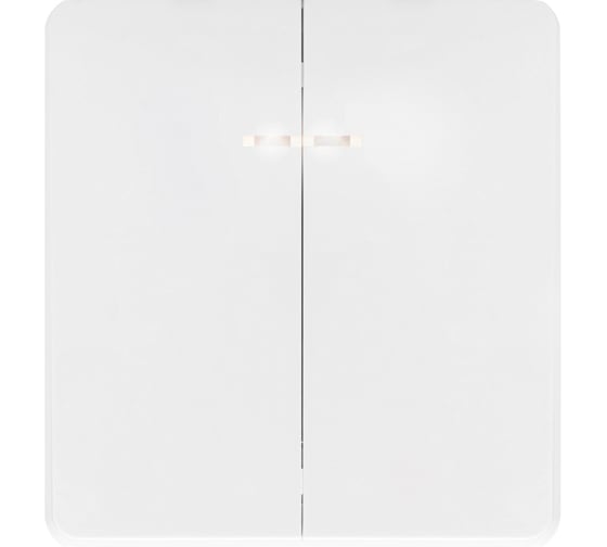 Механизм выключателя KRANZ ROUND 2-клавишный с подсветкой 10А с/у перламутр KR-78-0714-1