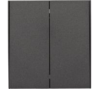 Механизм выключателя KRANZ STRONG 2-клавишный для жалюзи возвратный 10А с/у графит KR-78-0711-6