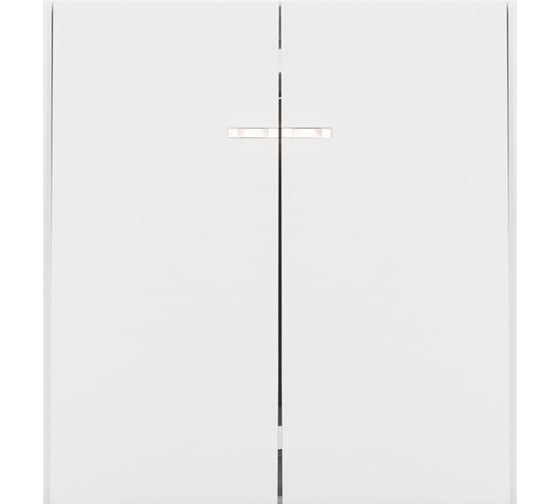 Механизм выключателя KRANZ STRONG 2-клавишный с подсветкой 10А с/у жемчуг KR-78-0714-4