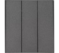 Механизм выключателя KRANZ STRONG 3-клавишный 10А с/у графит KR-78-0707-6