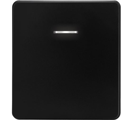 Механизм выключателя KRANZ ROUND 1-клавишный с подсветкой 10А с/у оникс KR-78-0713-3