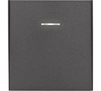 Механизм выключателя KRANZ STRONG 1-клавишный с подсветкой 10А с/у графит KR-78-0713-6