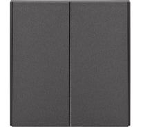 Механизм выключателя KRANZ STRONG 2-клавишный 10А с/у графит KR-78-0706-6